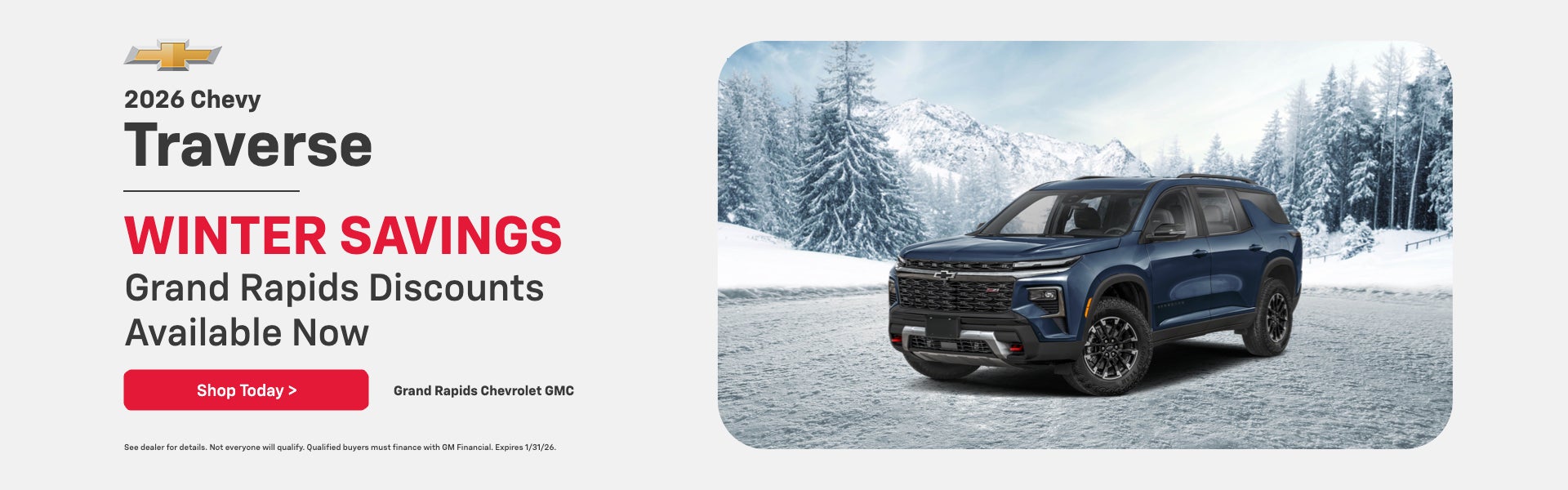 2026 Chevy Traverse WINTER SAVINGS